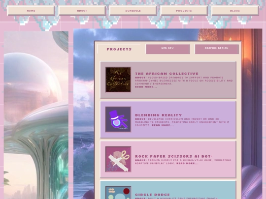 projects screenshot