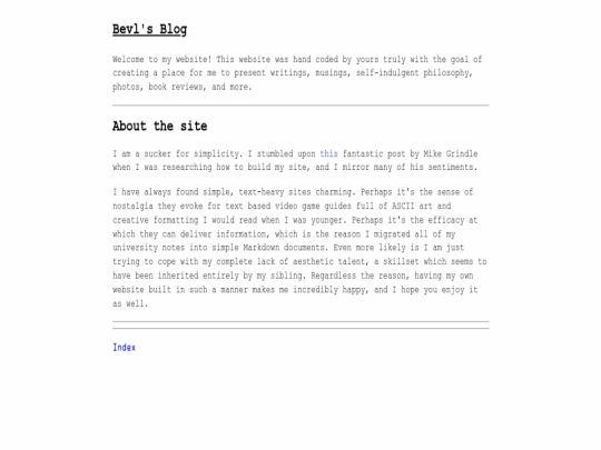 index screenshot