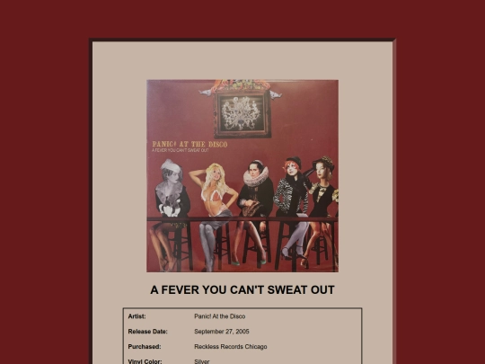 Record_shelf/A_Fever_You_Cant_Sweat_Out screenshot