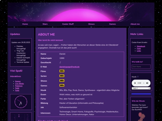 aboutme screenshot