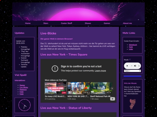 live screenshot