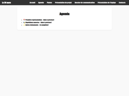 agenda screenshot