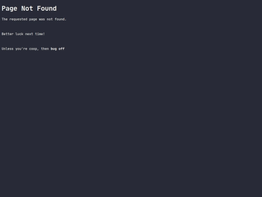 not_found screenshot