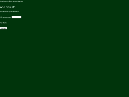 programs/bisiesto screenshot