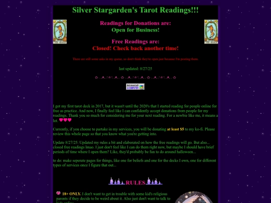 tarot screenshot