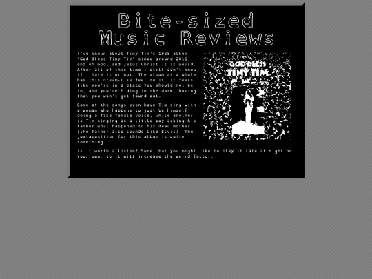 owlman/records/tiny_tim screenshot