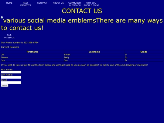 contact screenshot