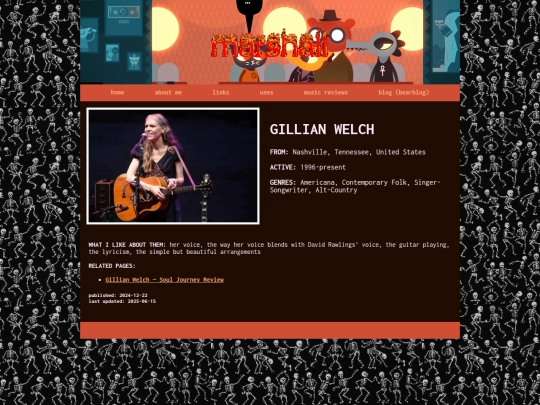 artist-welchgillian screenshot