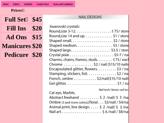 finalproject.html/prices screenshot