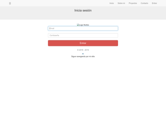 login screenshot