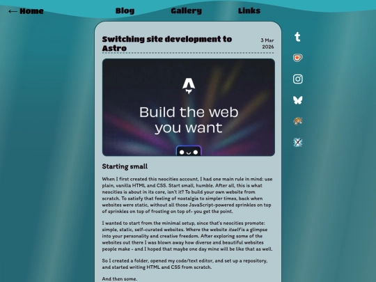 blog/switching-to-astro screenshot