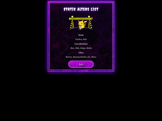 static-alters-list screenshot
