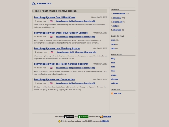 blog/tags/creative-coding screenshot