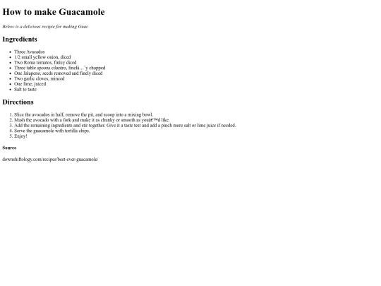 recipe screenshot
