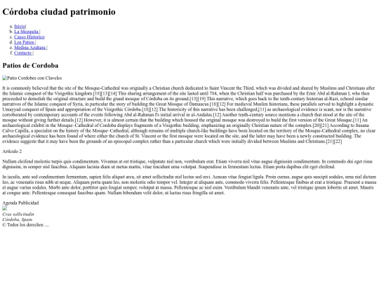 Patrimonio/patios screenshot