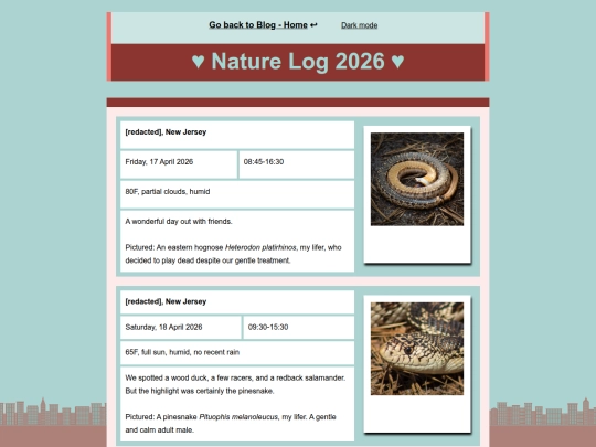 blog/nature-log-2026 screenshot