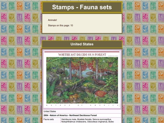 collections/stamps/fauna/stamps-fauna_sets screenshot