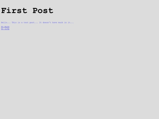 Blog/Test screenshot