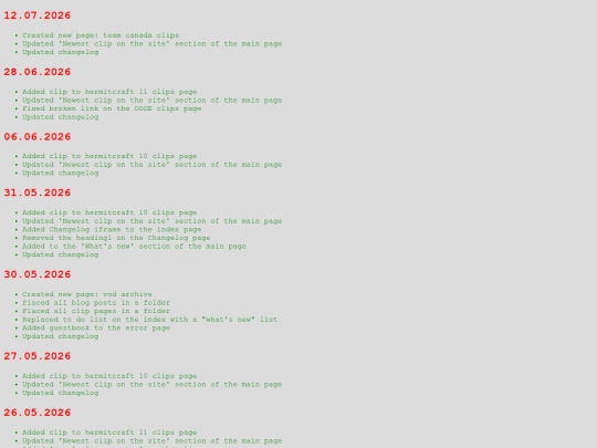 changelog screenshot
