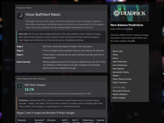 victor-predictions screenshot