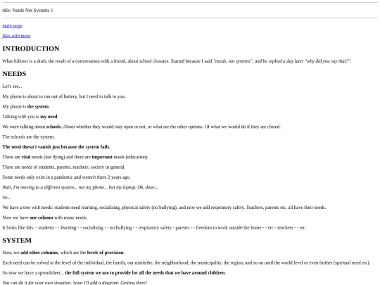 covid/NeedsNotSystems1 screenshot