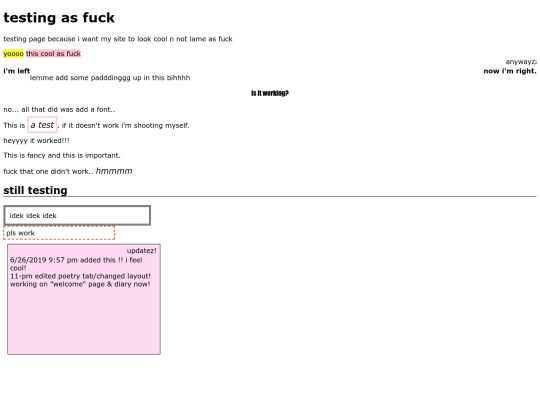 testing screenshot
