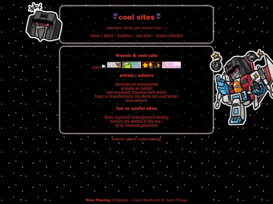 sites screenshot