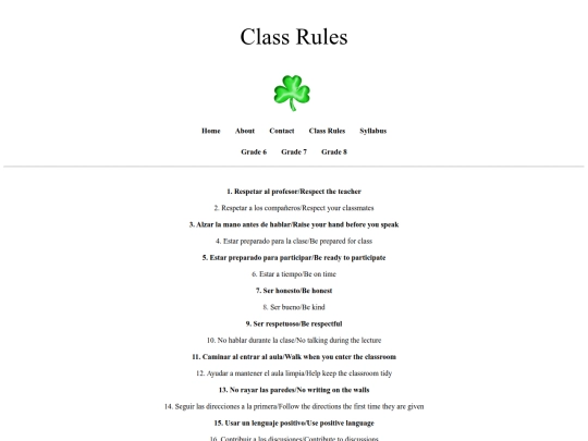 classrules screenshot