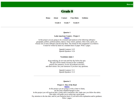 grade8 screenshot
