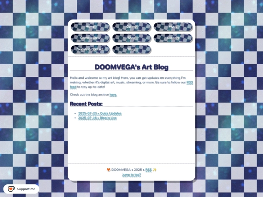 Blog screenshot