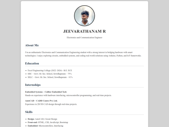 portfolio/jeeva screenshot
