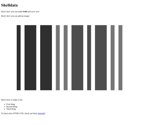 shelldata screenshot