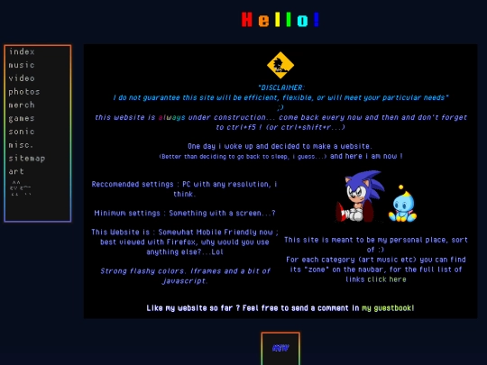 index screenshot