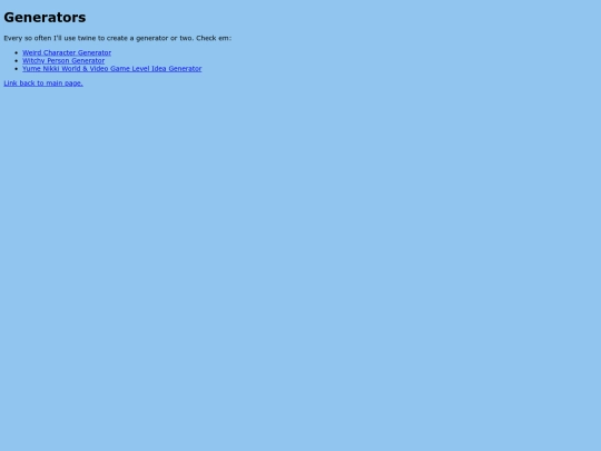 generators screenshot