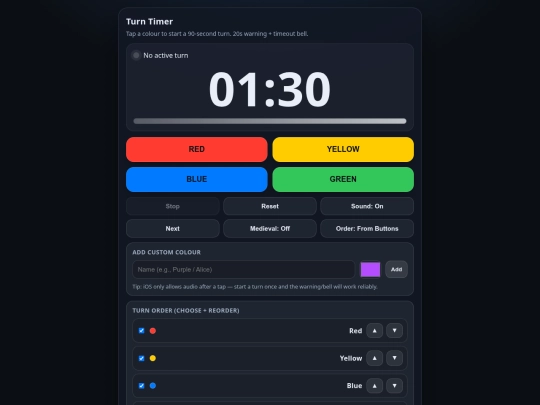 Timer screenshot