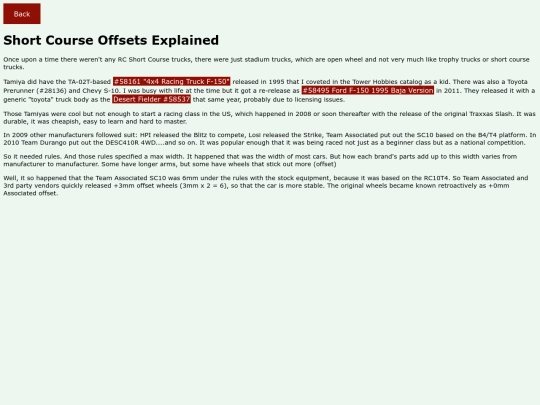 shortcourseoffsets screenshot