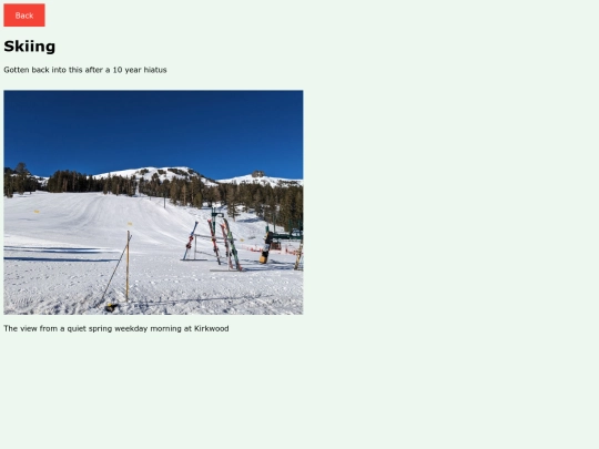 skiing screenshot