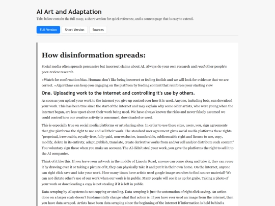 FIU/ainotes screenshot