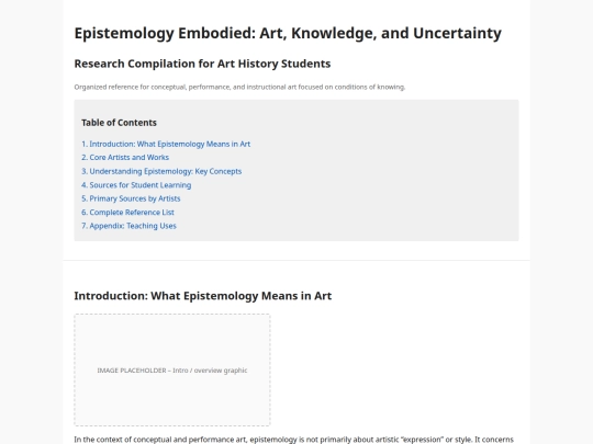 FIU/epistemologyart screenshot
