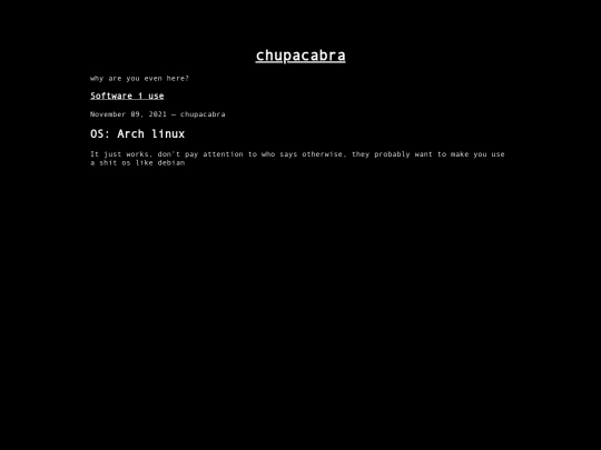 blog/software-i-use screenshot