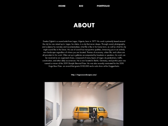 bio screenshot