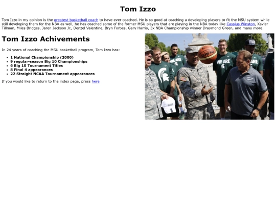 Final Assignment/TomIzzo screenshot