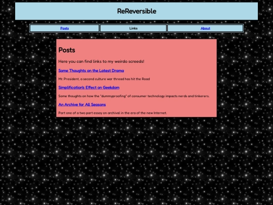 posts screenshot