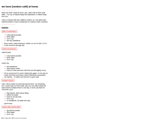 homecafe/drinklog screenshot