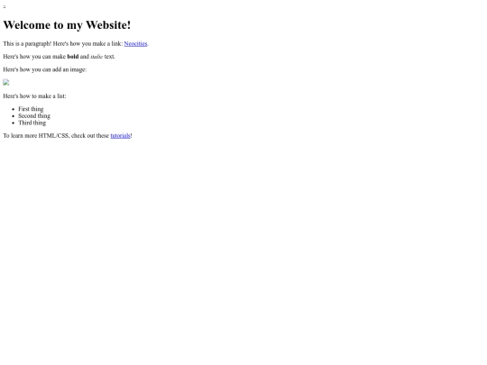 test screenshot