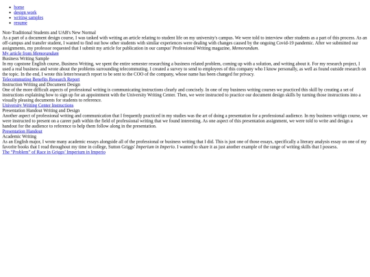 writing-samples screenshot