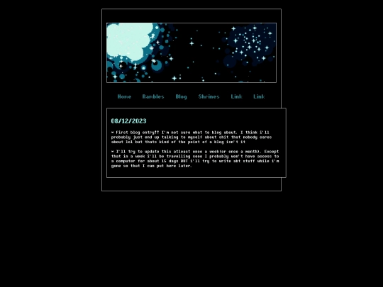 blog screenshot