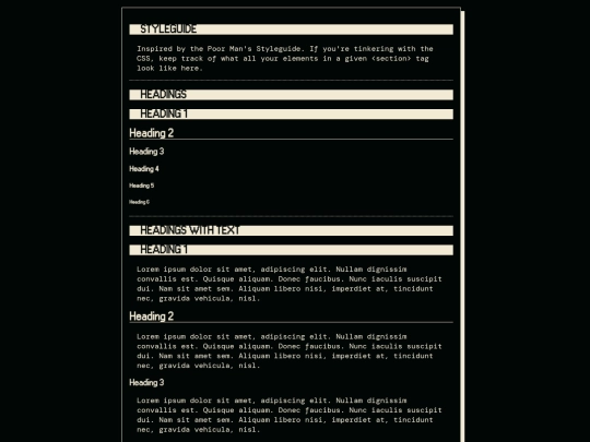 styleguide screenshot
