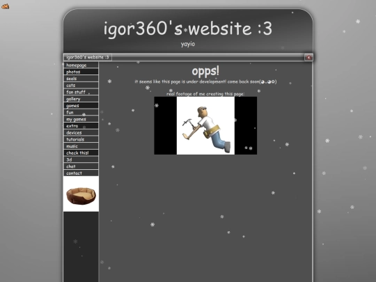 development screenshot