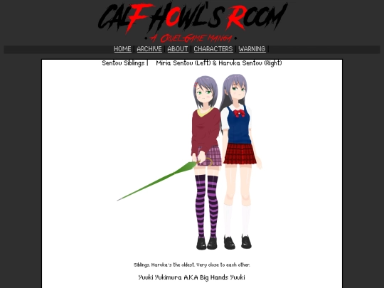 comics/calf/characters screenshot